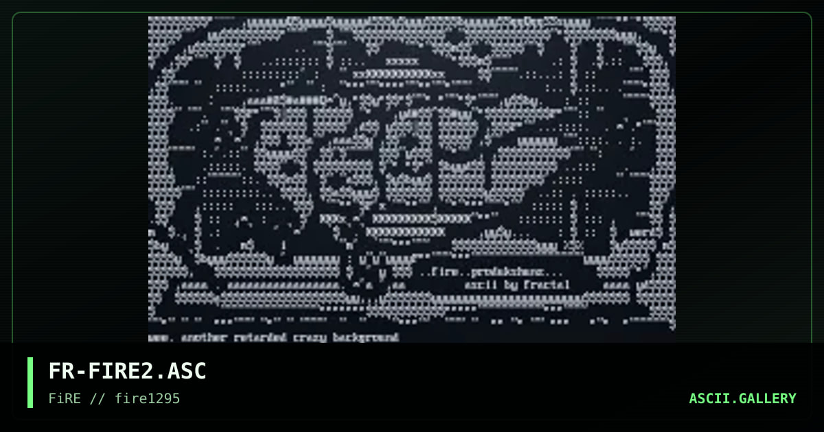 fire ascii #2, by fractal, 1995