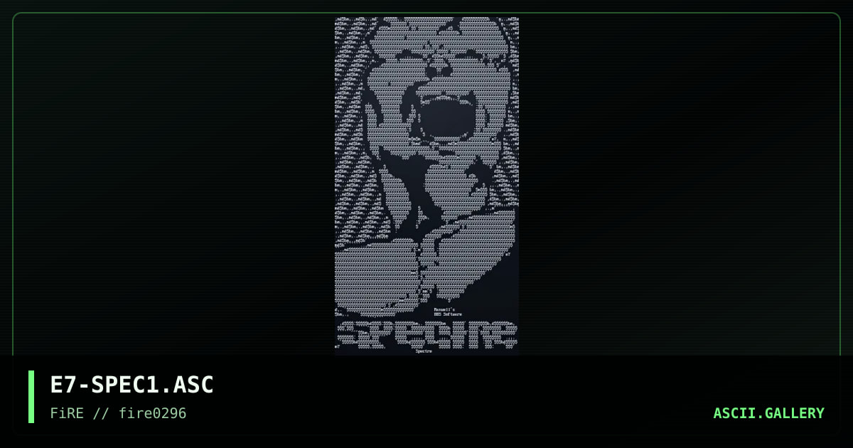 Spectre BBS Software, by vertigo, 1996