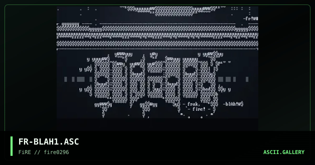 Blah, by fractal, 1996