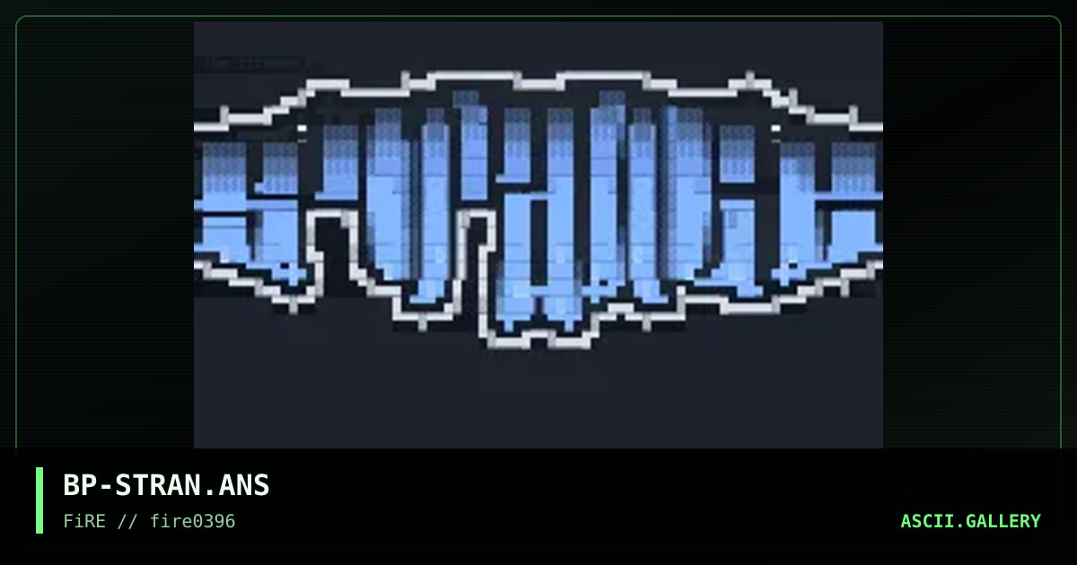 Strange BBS, by bigge pif, 1996