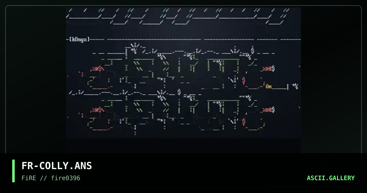 Ascii Colly, by fractal, 1996