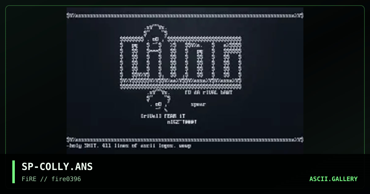 Ascii Colly, by spear, 1996