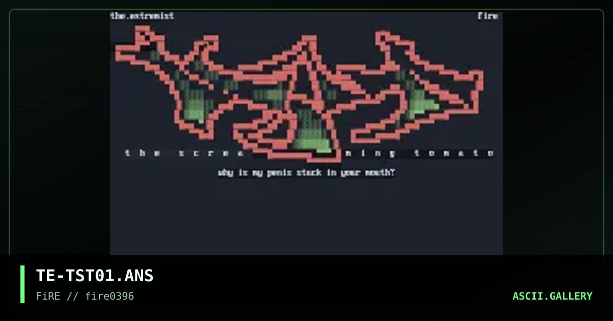 The Screaming Tomato, by the extremist, 1996