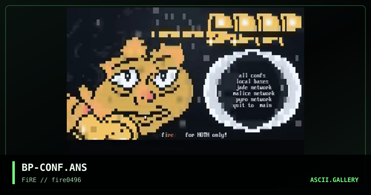 Conference Screen, by bigge pif, 1996