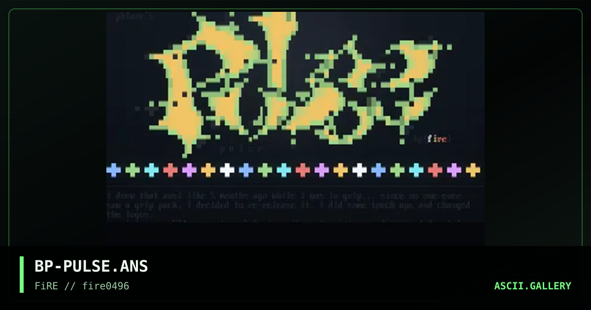 Pulse, by bigge pif, 1996