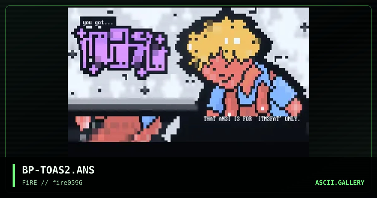ITMSFAT, by bigge pif, 1996