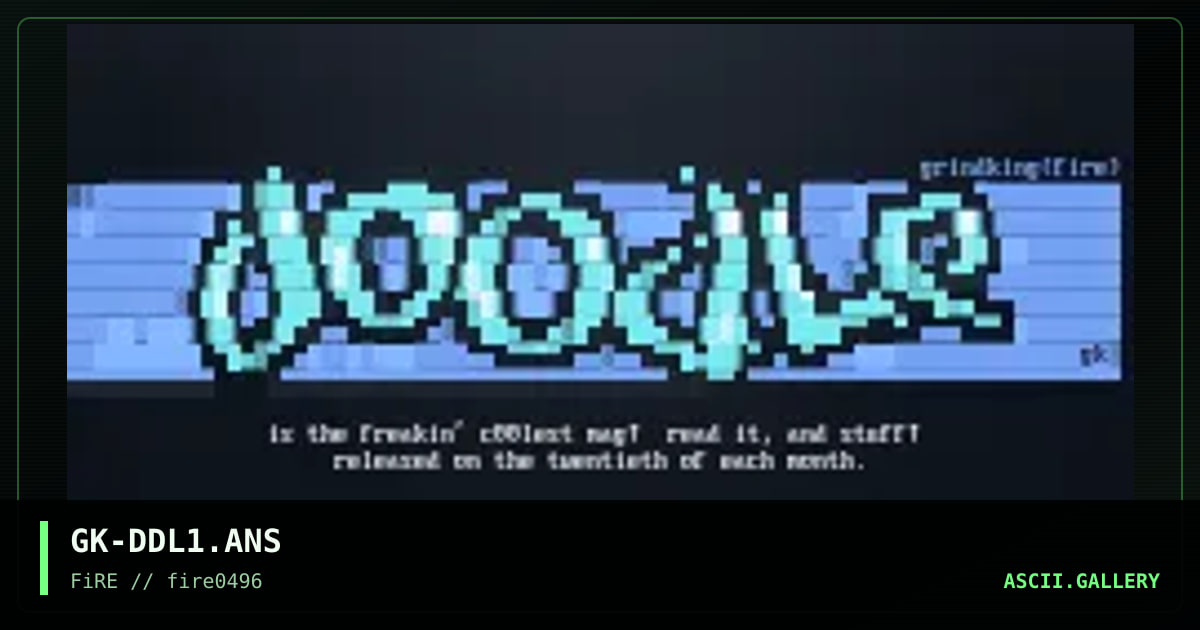 doodle promo, by grind king, 1996