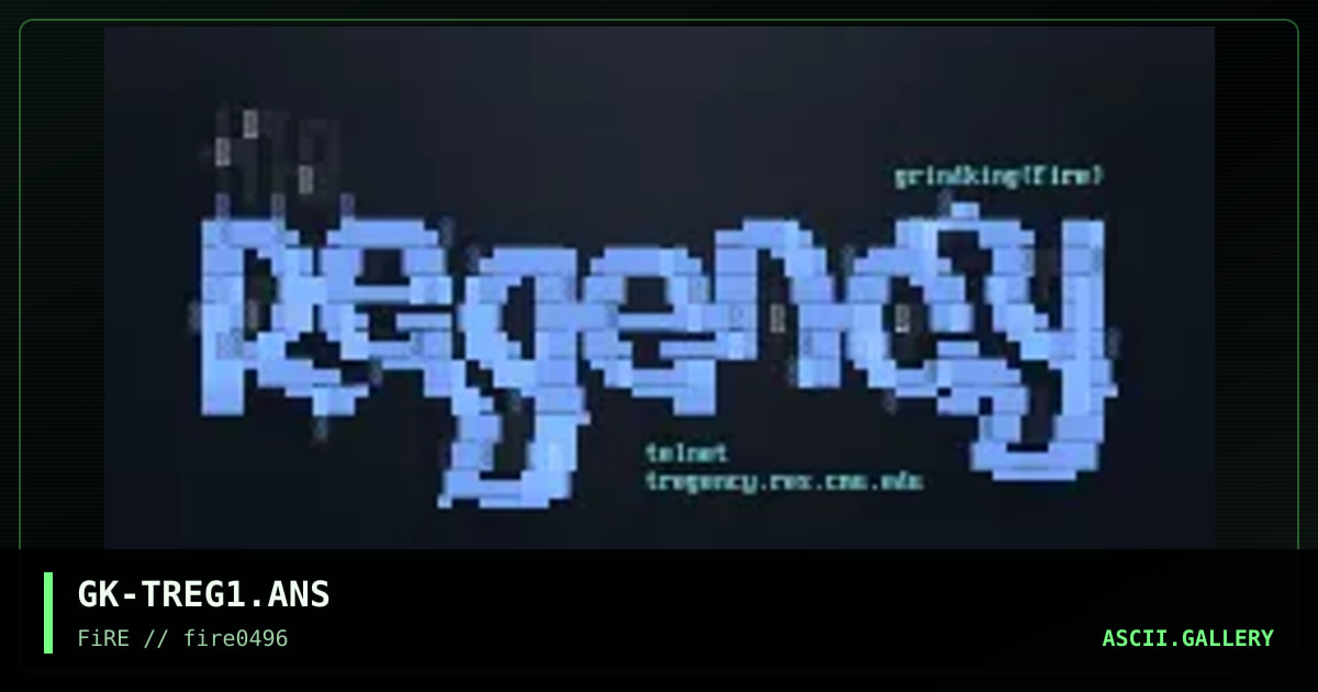 the regency, by grind king, 1996
