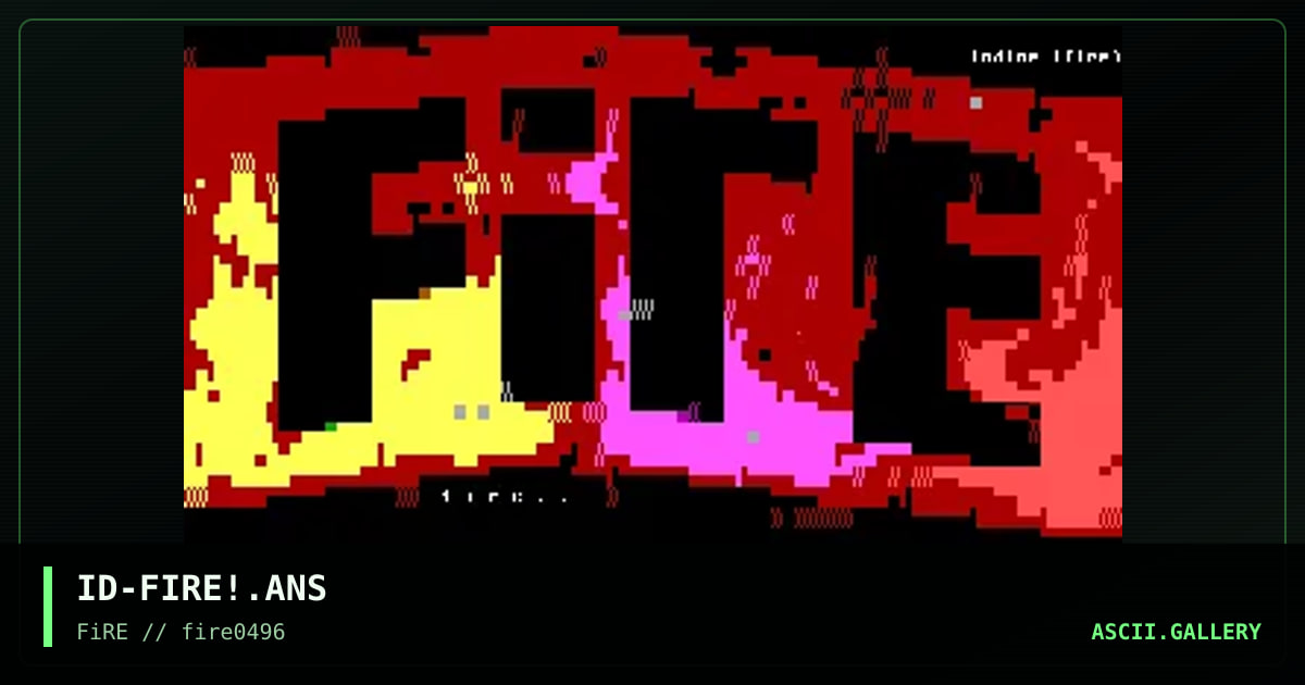 fire promotional, by iodine, 1996
