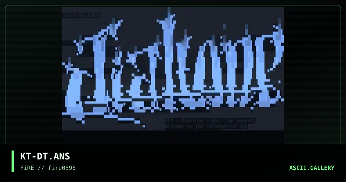 Dialtone! :), by ktulu, 1996