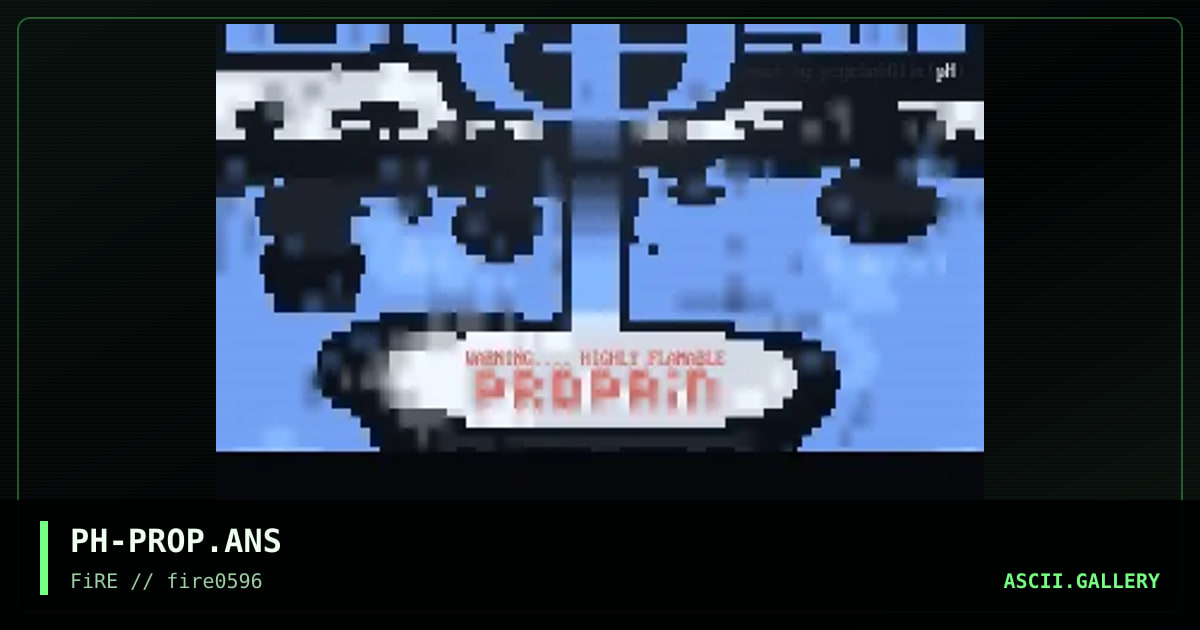 Propane, by psychoholic, 1996