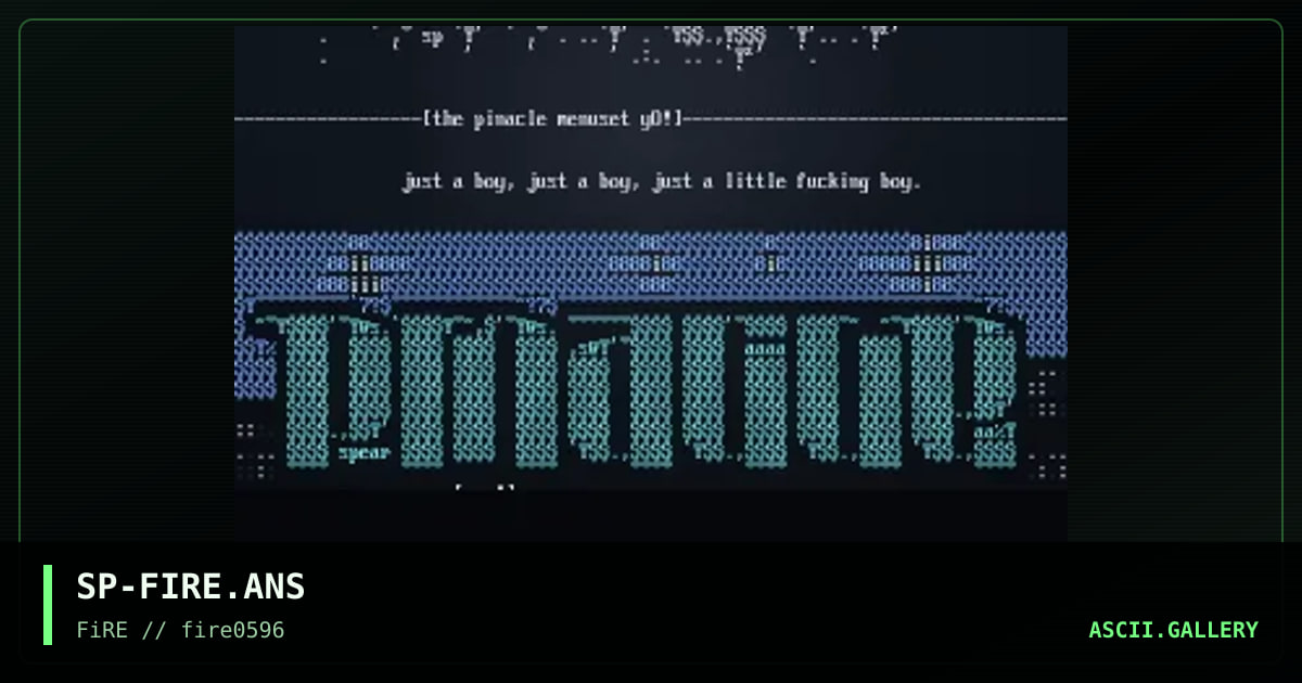 Anscii Colly, by spear, 1996