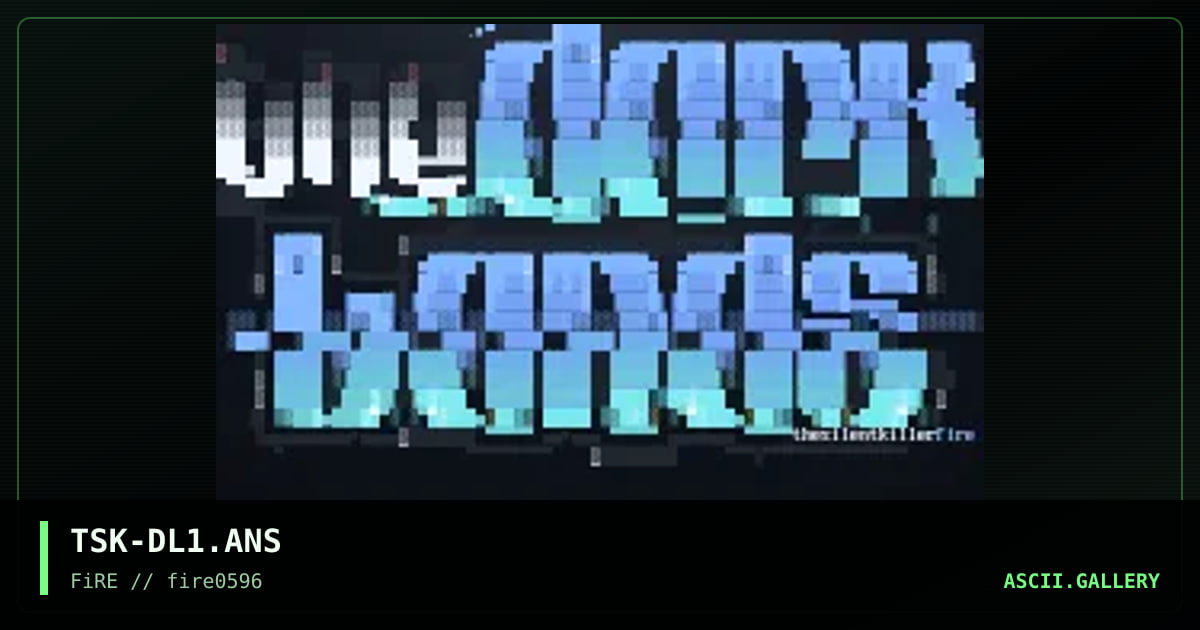 The Dark Lands, by the silent killer, 1996