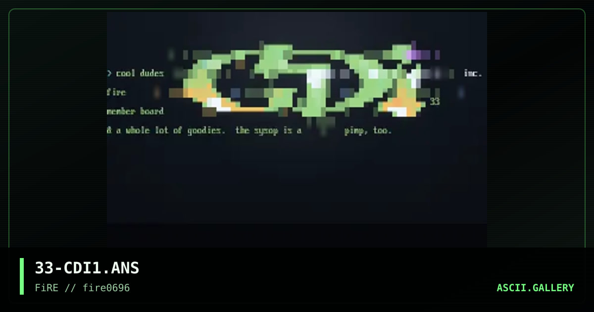 Cool Dudes, Inc., by eerie, 1996