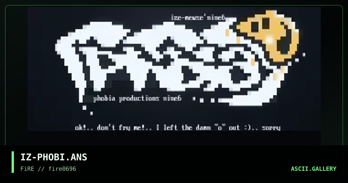 phobia header, by ize, 1996