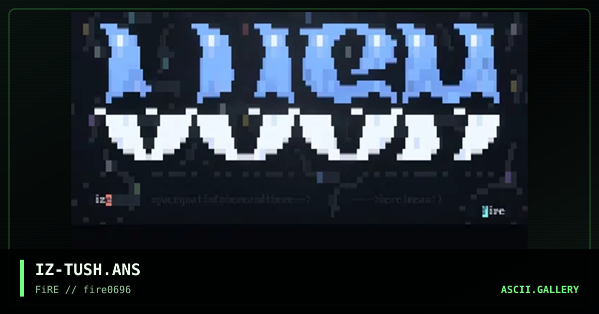 tush, by ize, 1996