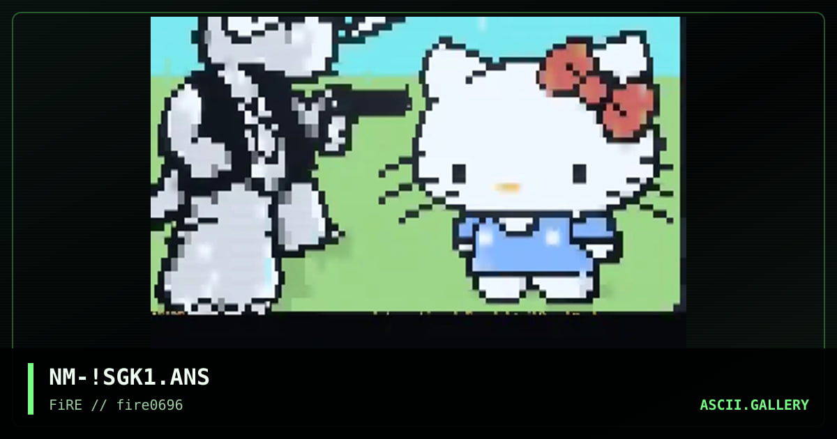 Say Goodbye Kitty, by numb, 1996
