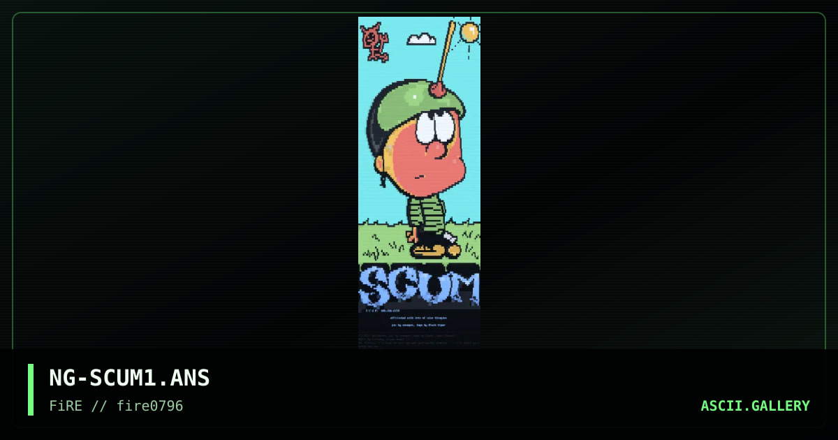 scum, by nosegos, 1996