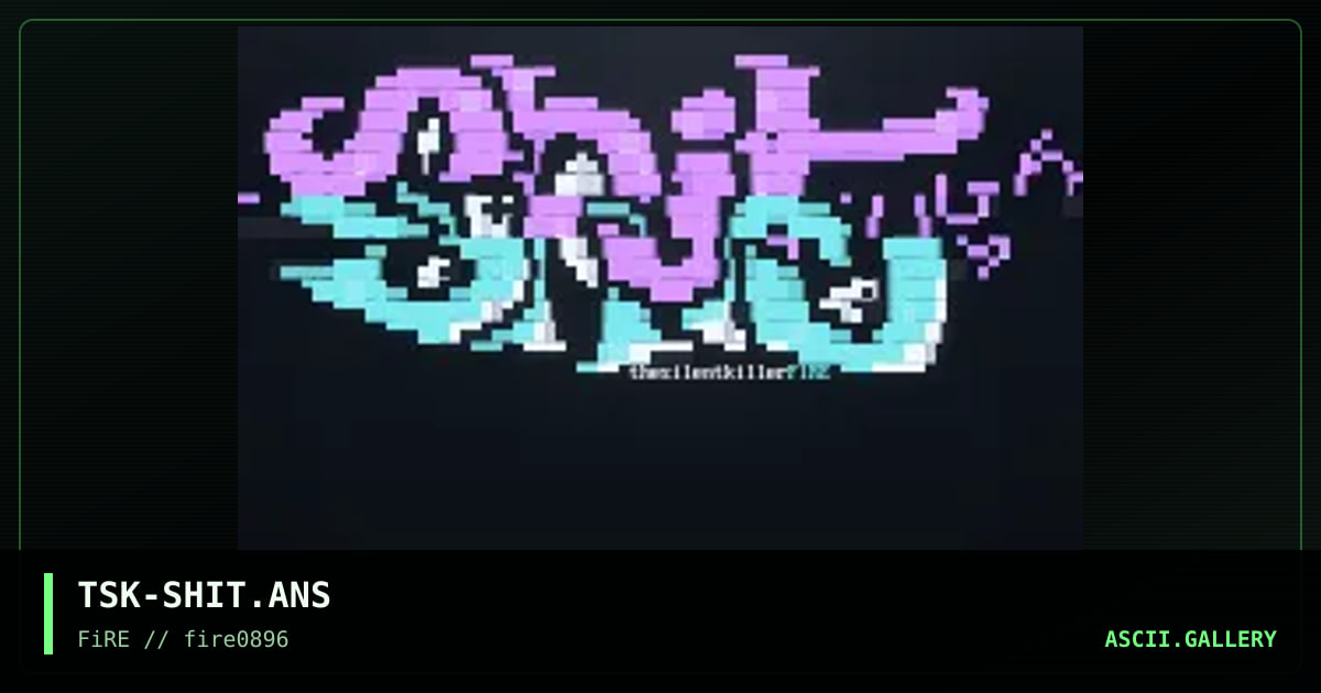 Shit, by the silent killer, 1996