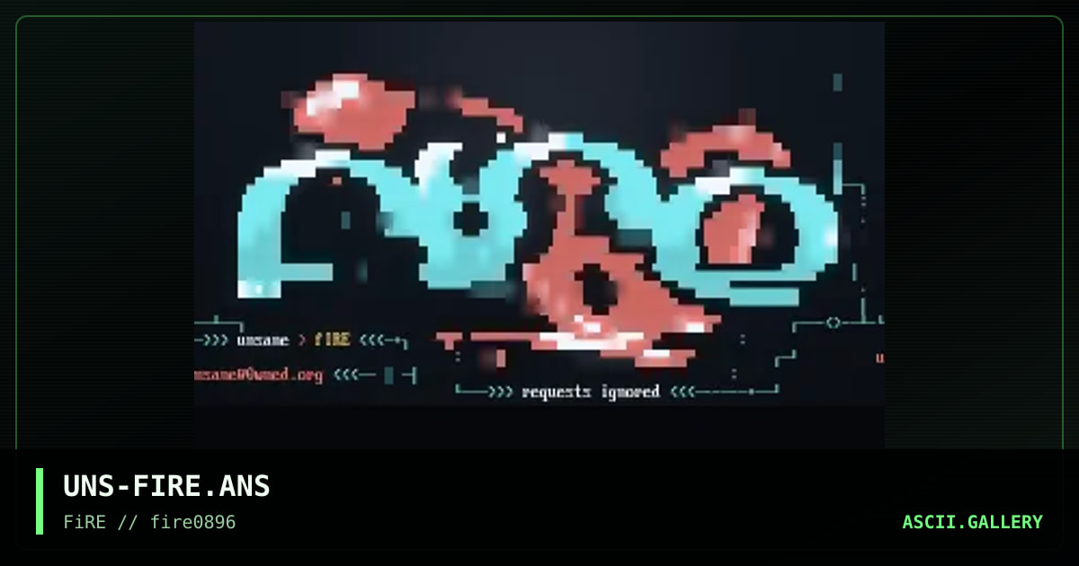 Fire Promotional Logo, by unsane, 1996