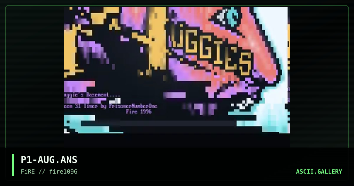Auggie's Basement, by prisoner number one, 1996
