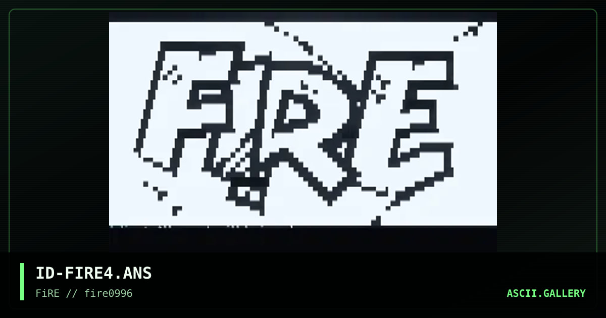 Fire, Dammit!, by iodine, 1996