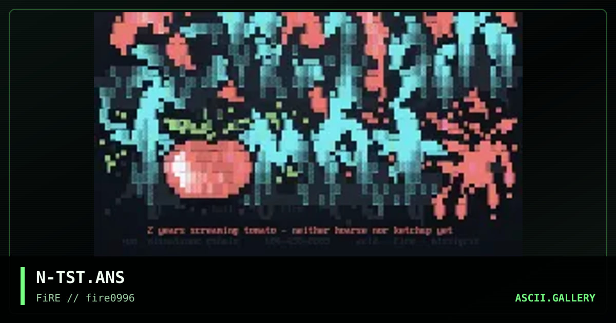 the screaming tomato, by nail, 1996
