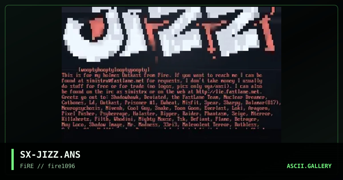 Jizz, by sinister x, 1996