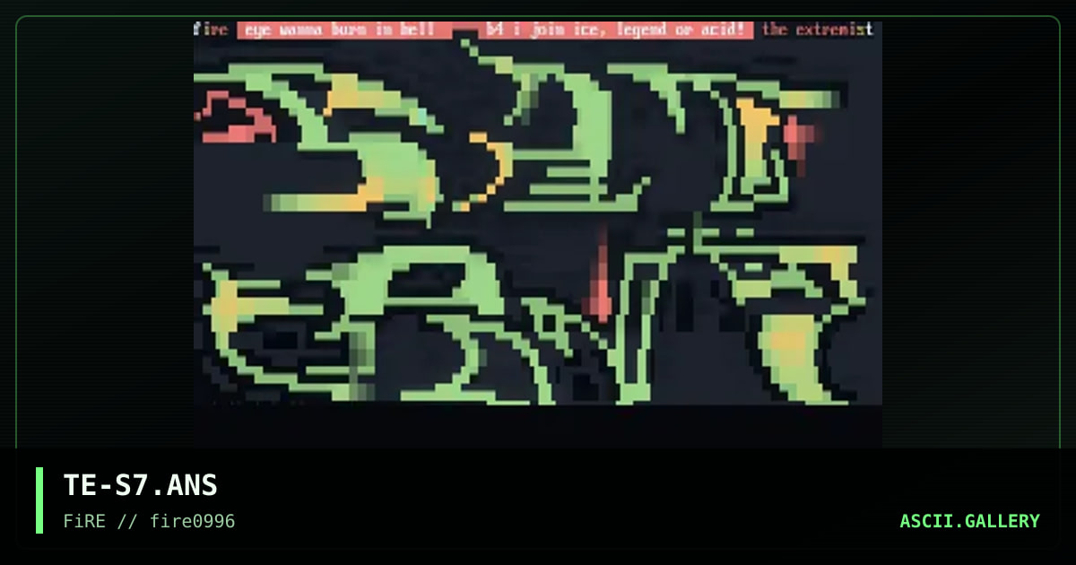 Saturn Seven, by the extremist, 1996