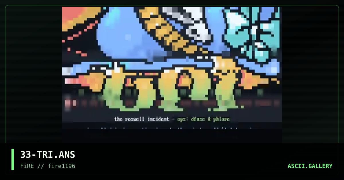 The Roswell Incident, by eerie, spear, 1996