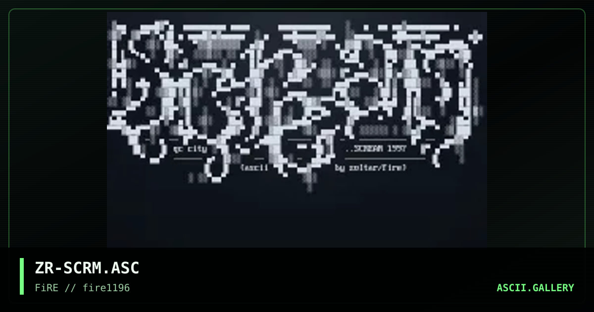 Scream, by zoltar, 1996