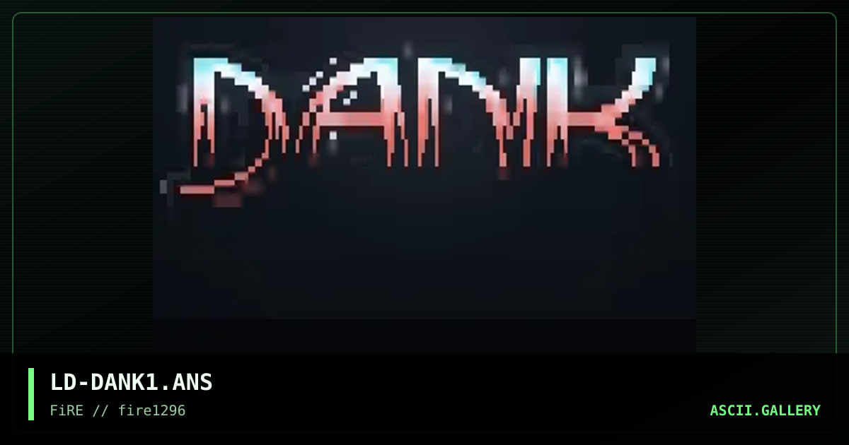Dank, by oned, 1996
