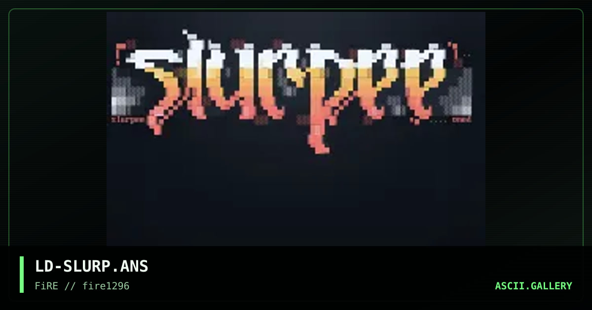 Slurpee, by oned, 1996