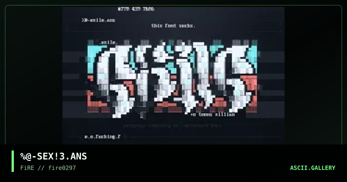 Sexy Fontage!, by zircus, 1997