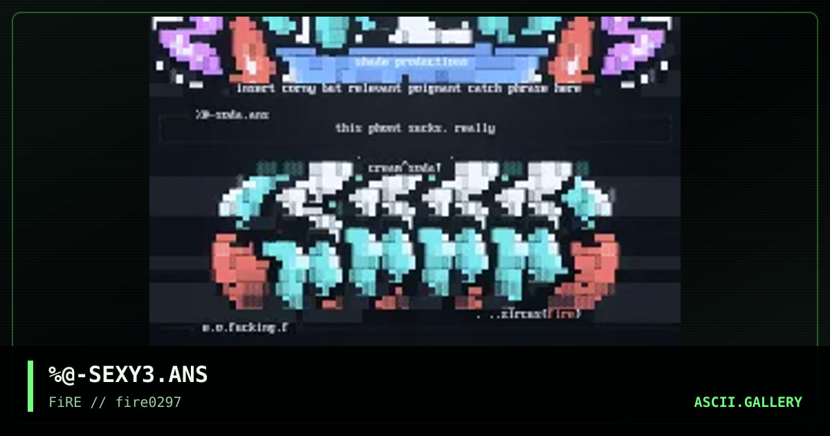 Sexy Fontage!, by zircus, 1997
