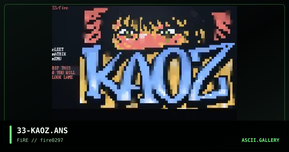 Kaoz, by eerie, 1997