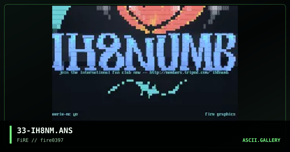 IH8numb International Fan Club, by eerie, 1997