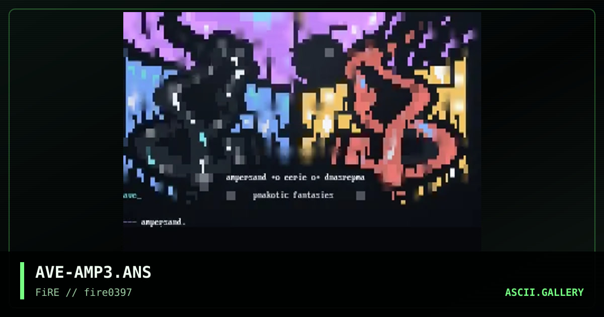 Ampersand, by avenger, 1997