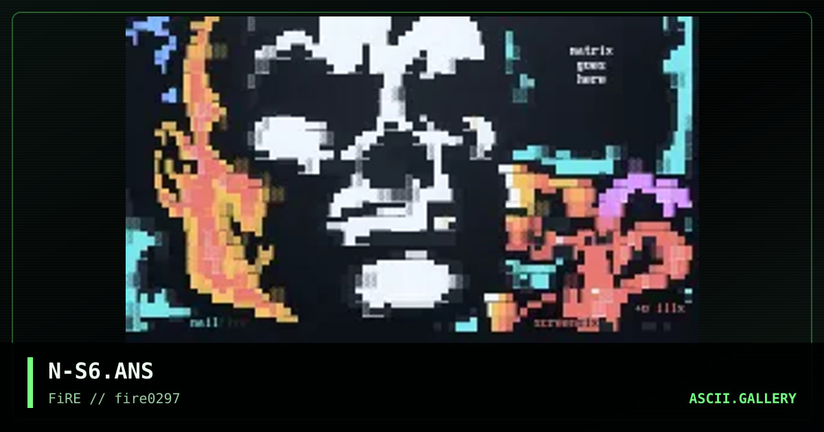 screen 6, by nail, 1997