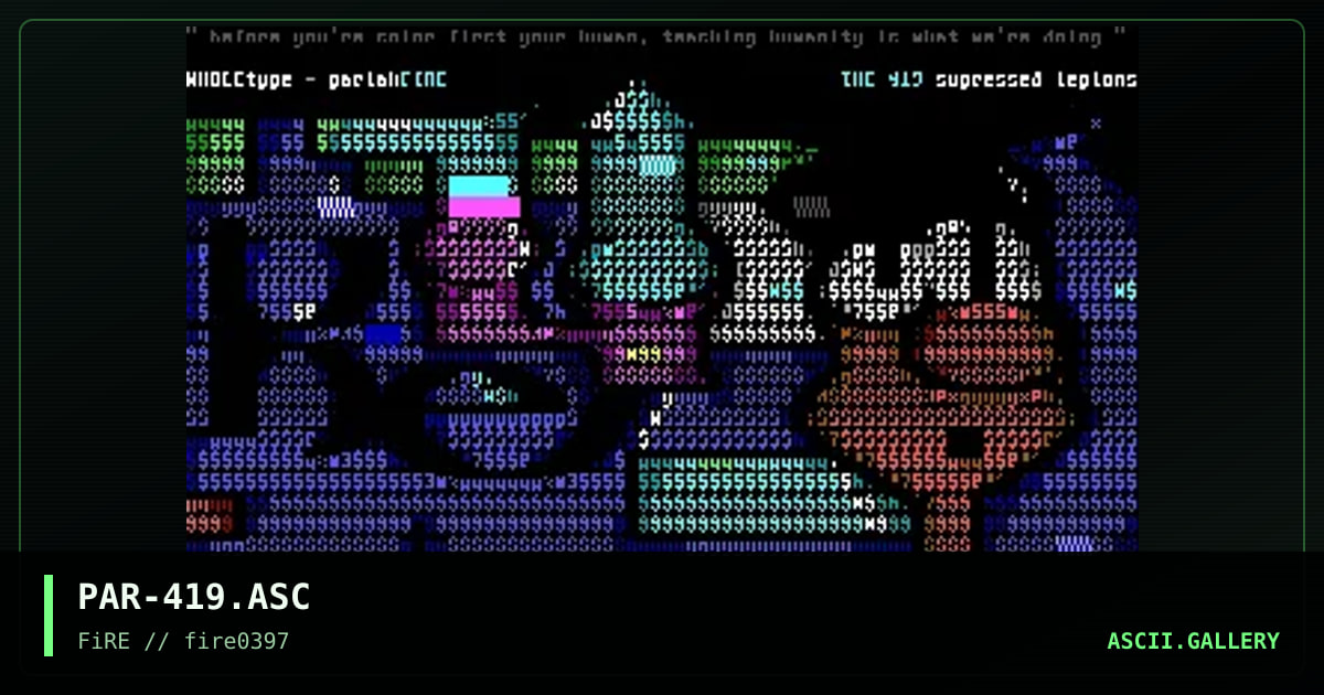 the 419, by pariah, 1997