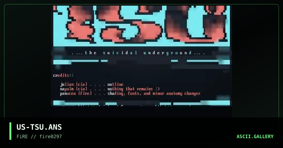 The Suicidal Underground, by julian, napalm, panacea, 1997