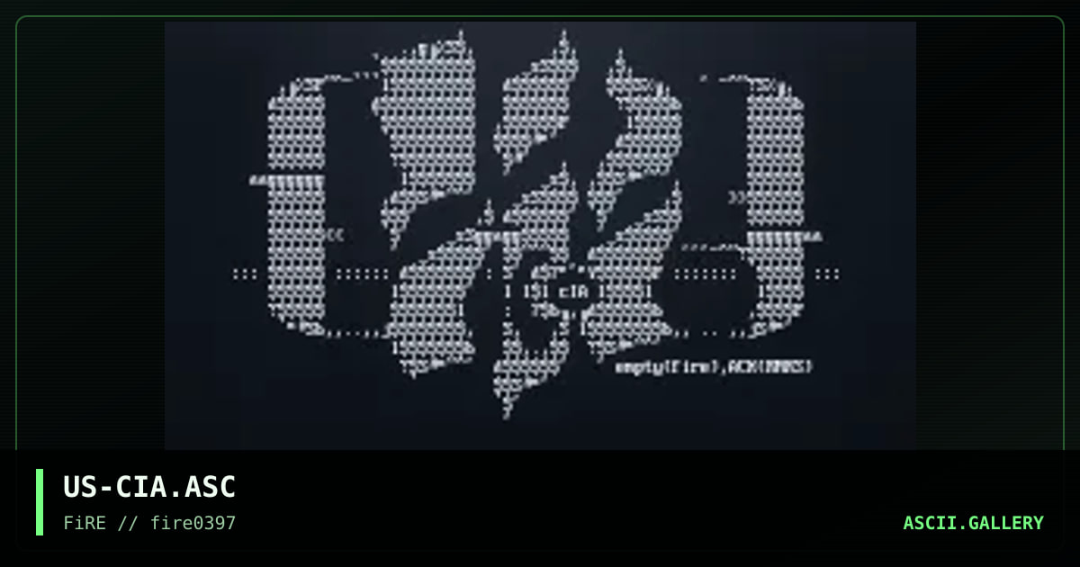 Cia...elite..woo., by empty, ack, 1997
