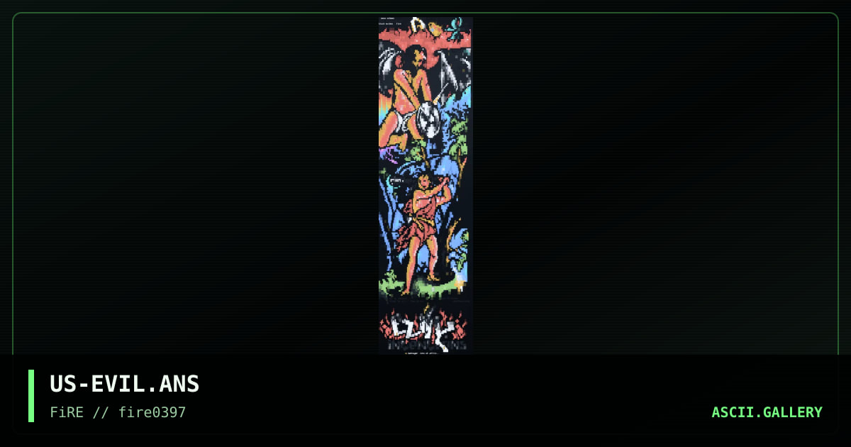 Evil Intentions, by leonardo, avenger, nail, 1997