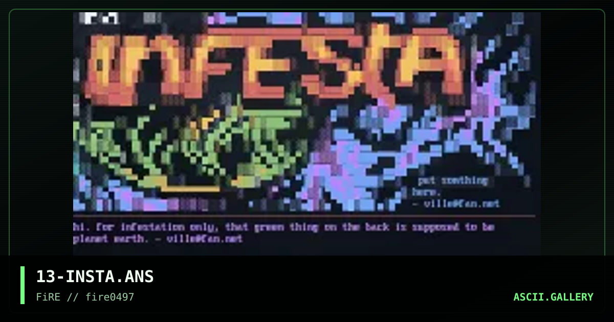 Infestation, by ville, 1997