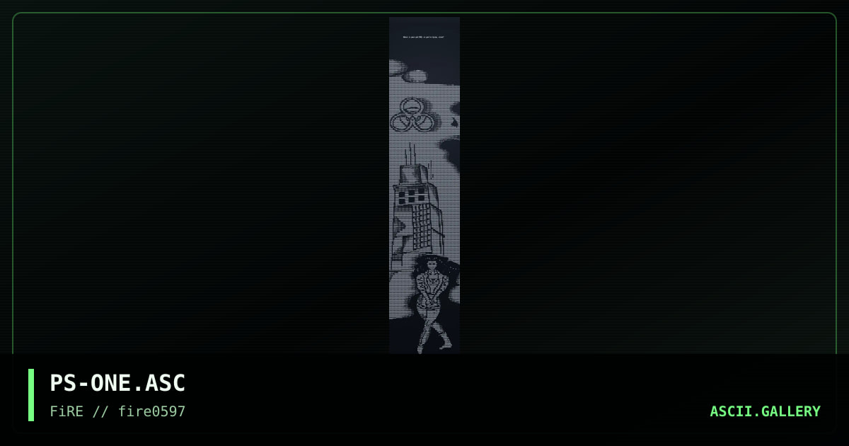 Ascii #1, by primordial soup, 1997