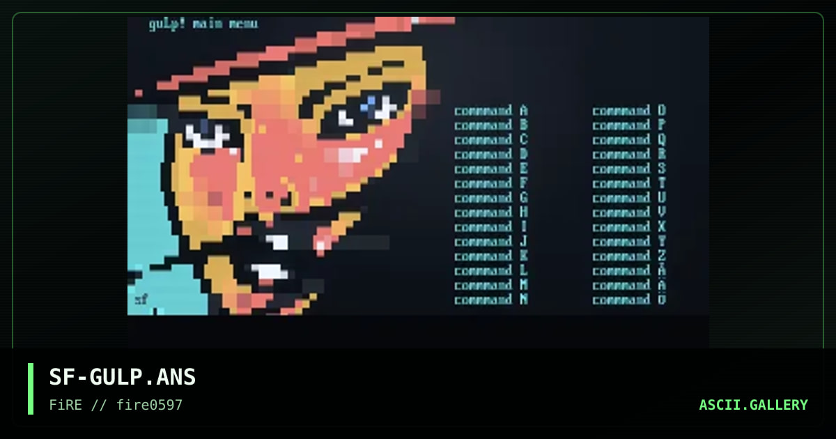 gulp main menu, by shaft, 1997