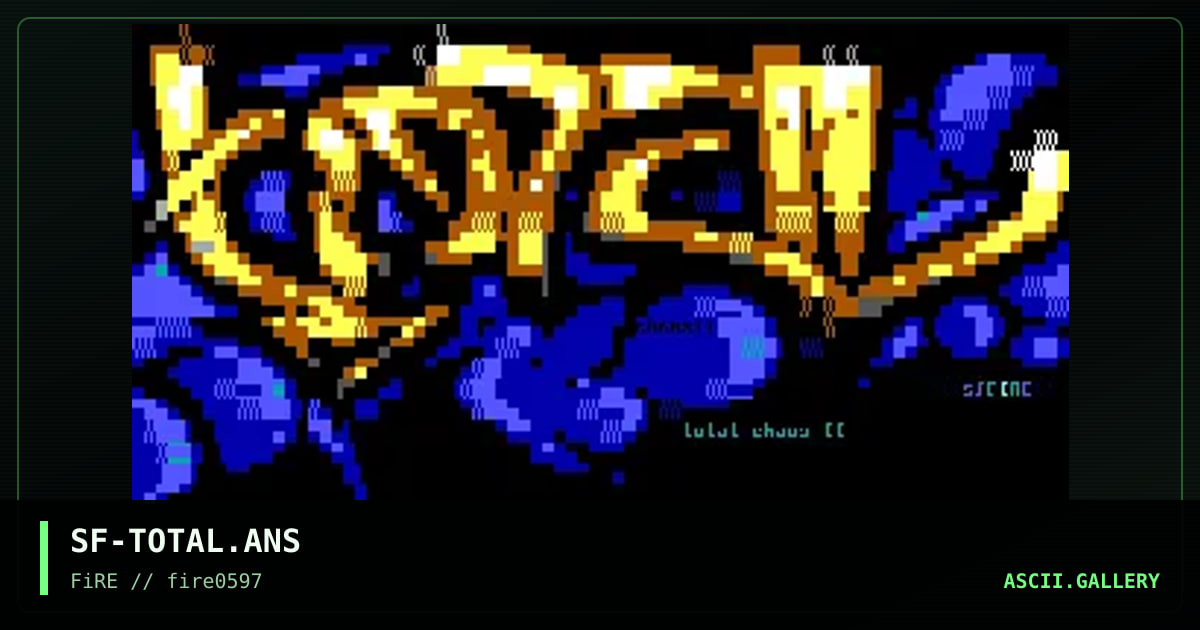 total chaos II, by shaft, 1997