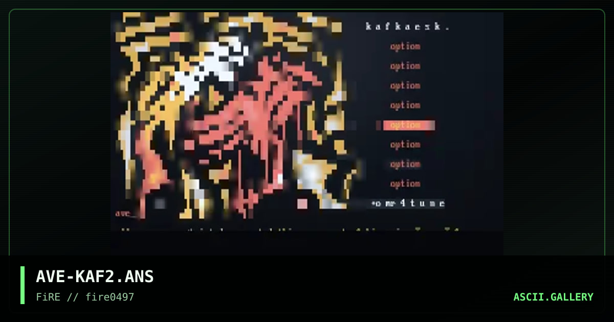 kafkaesk, by avenger, 1997