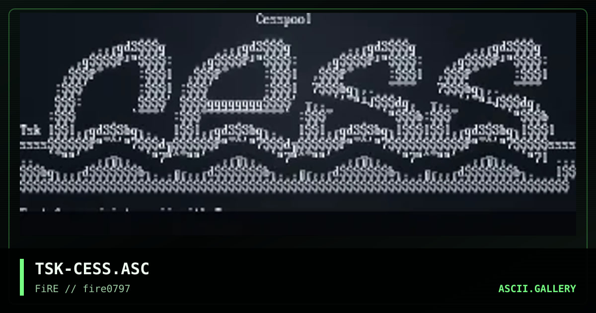 Cesspool, by the silent killer, 1997
