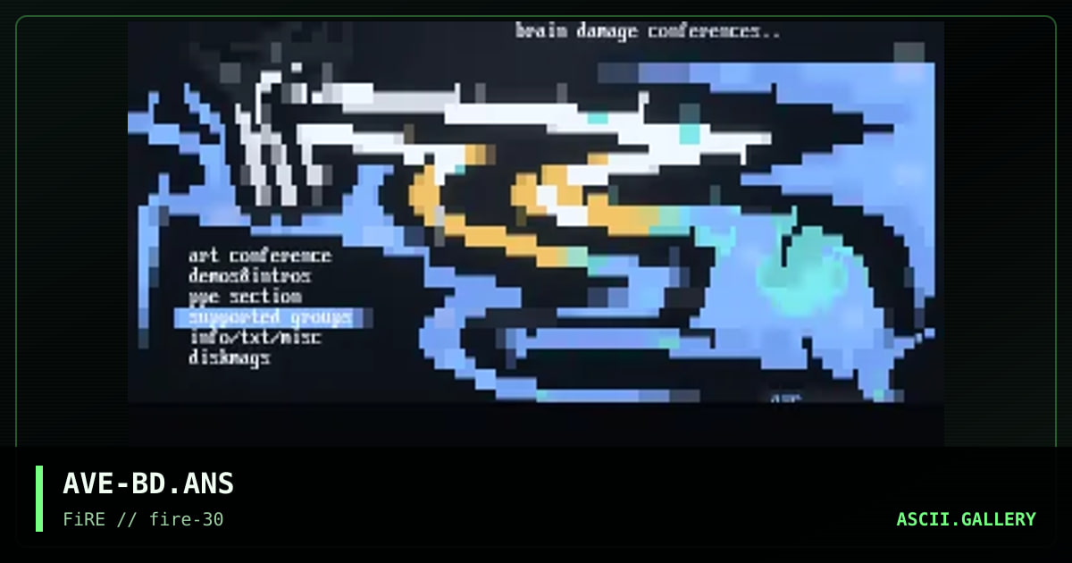 brain damage, by avenger, 1997